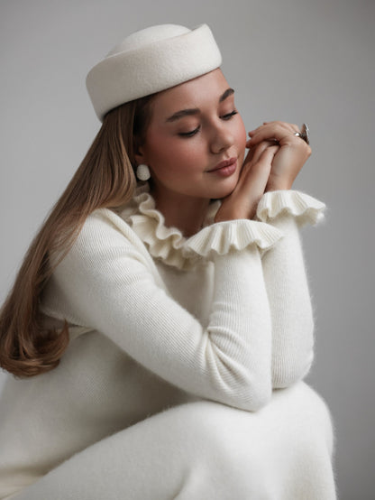 Fildişi Poise Şapka