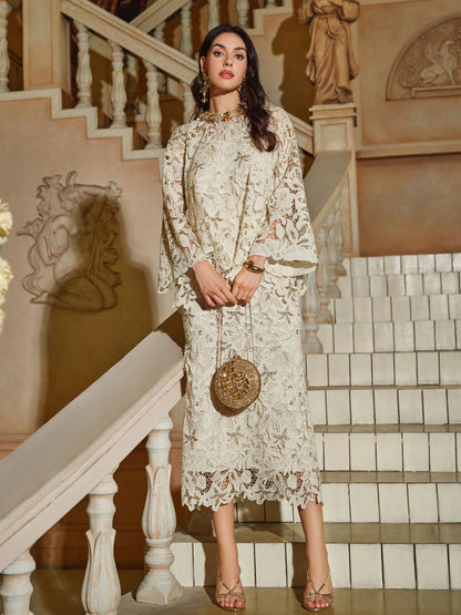 Dokulu Dantel Boncuklu Bluz