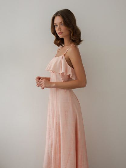 Fırfır Askılı Elbise