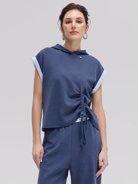 Kaliteli Pamuklu Triko İpli Bluz