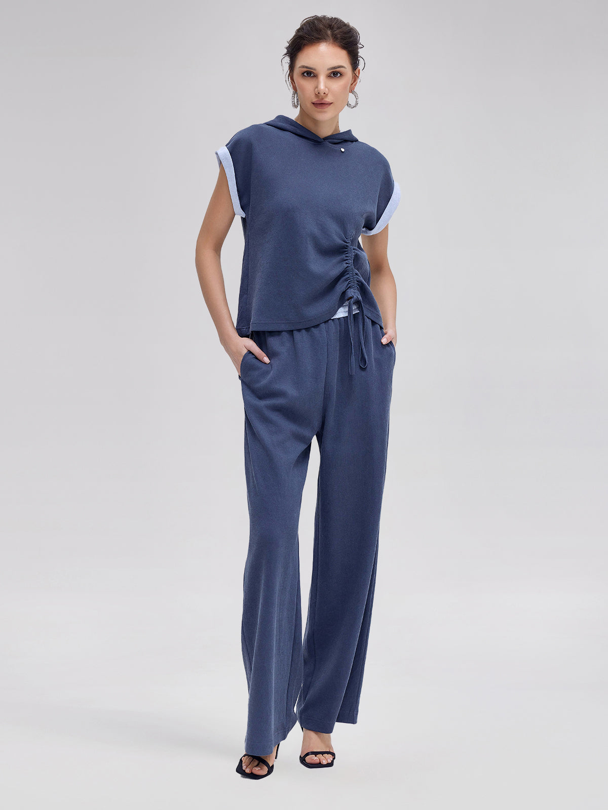 Kaliteli Pamuklu Triko İpli Bluz