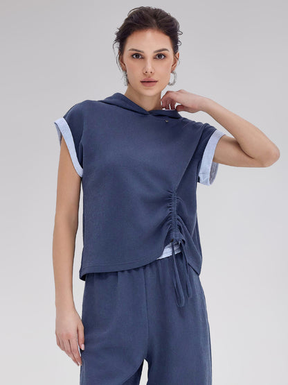 Kaliteli Pamuklu Triko İpli Bluz