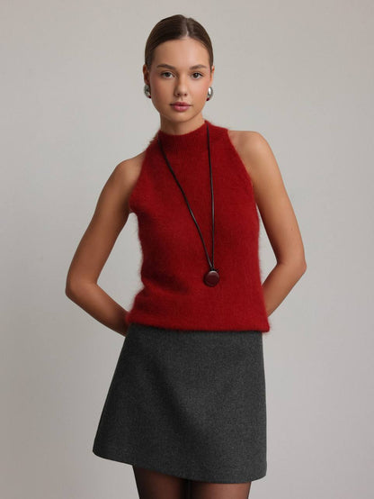 Yün A Kesim Mini Etek