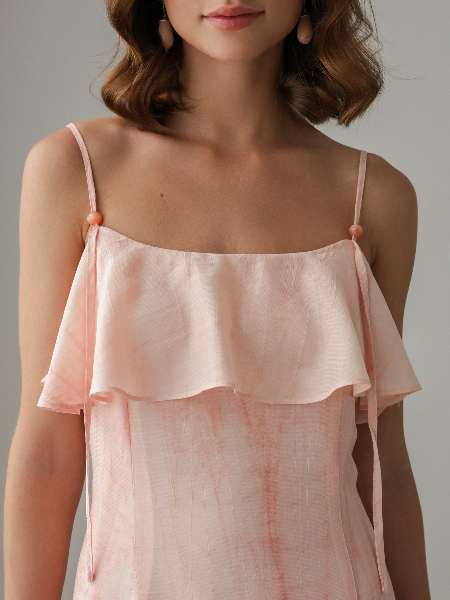 Fırfır Askılı Elbise