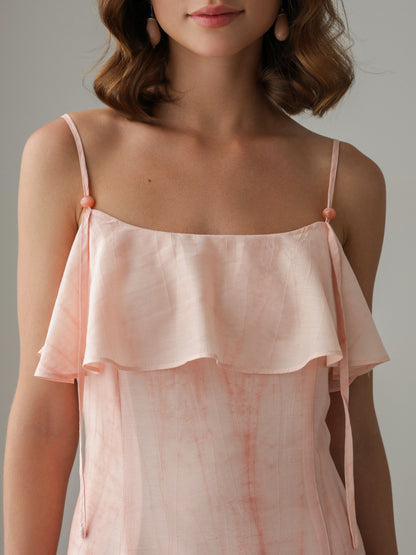 Fırfır Askılı Elbise