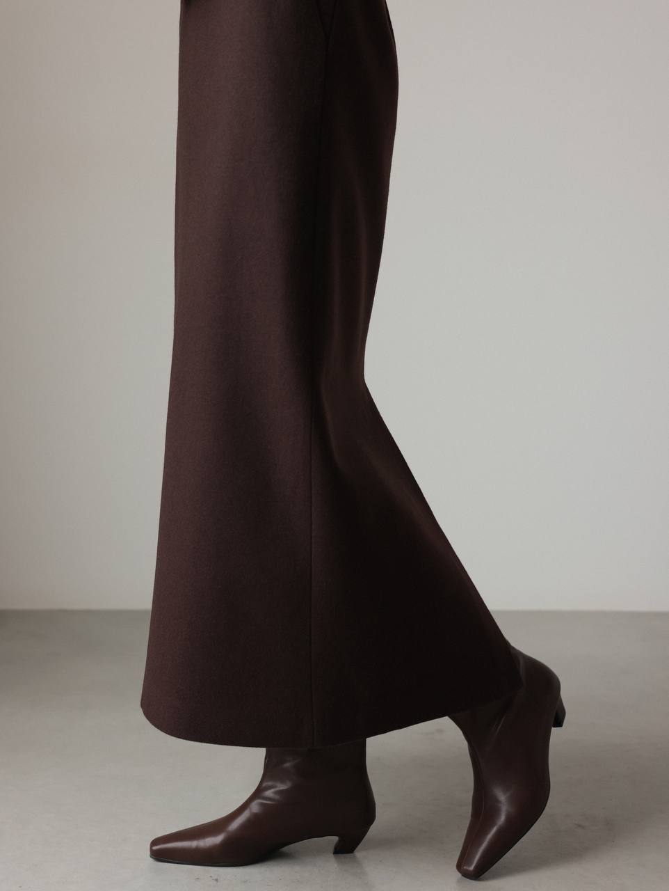 Mocha Line Midi Etek