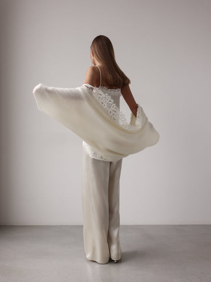 Fildişi Flow Pantolon