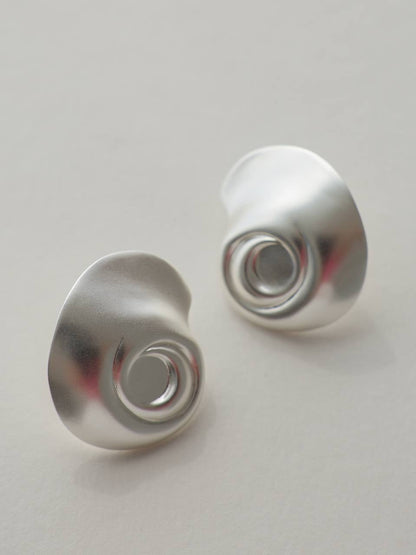 Gümüş Kabuk Zarafet Küpe