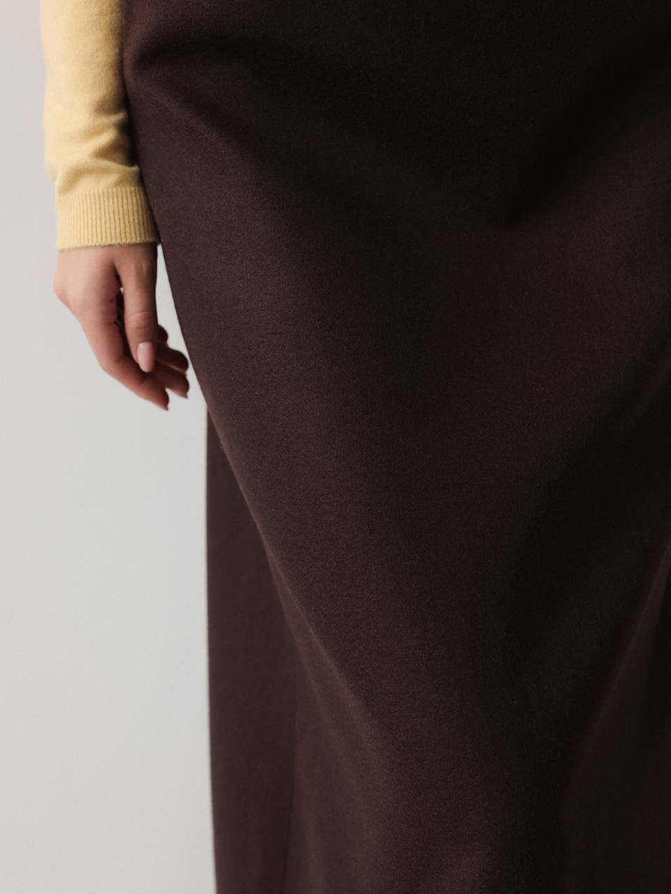 Mocha Line Midi Etek