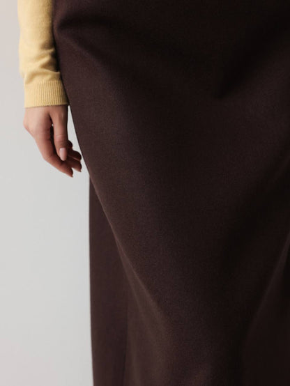 Mocha Line Midi Etek