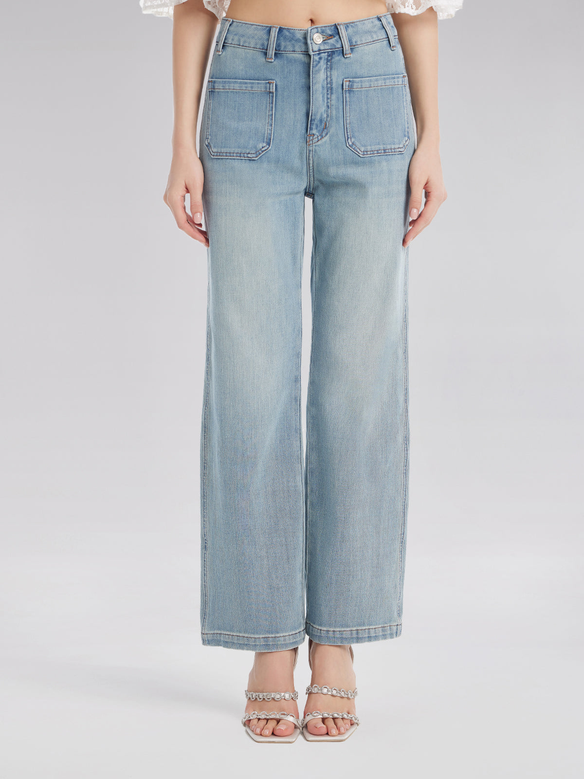 Nefes Alan Düz Kesim Kot Pantolon