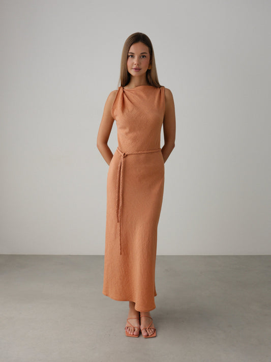 Terracotta Sun Elbise