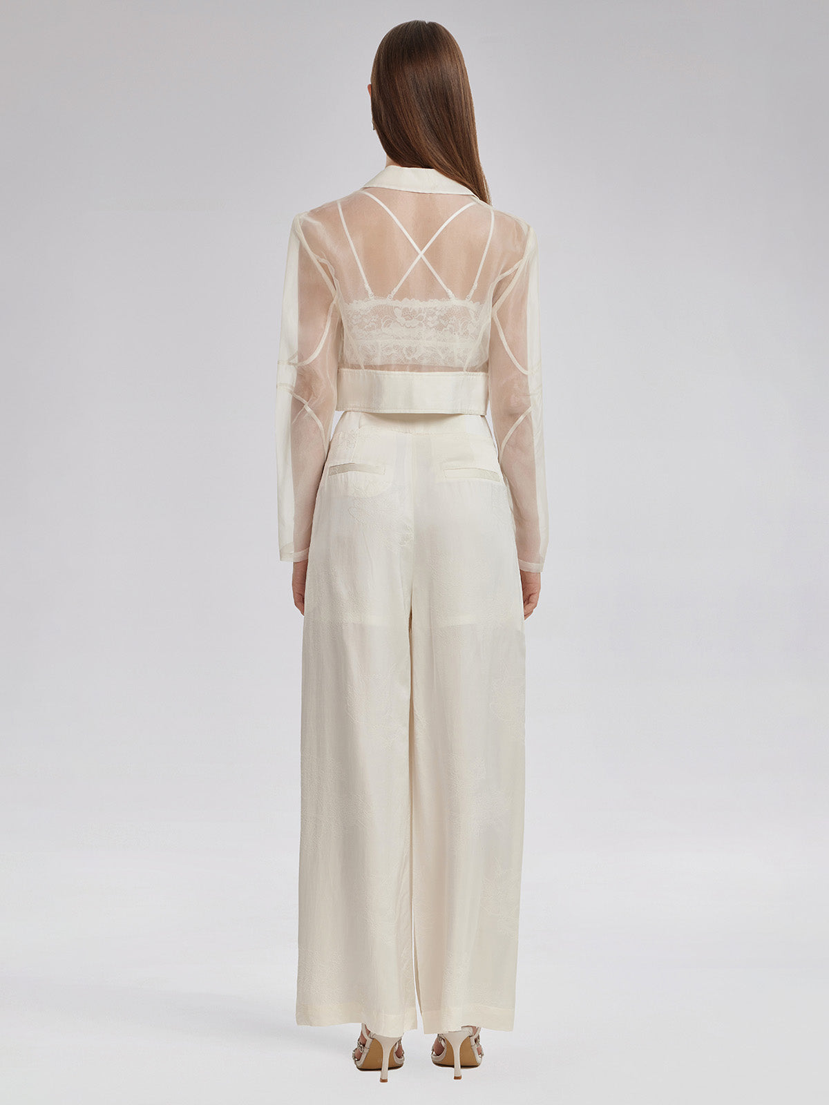 İpek Jakar Saten Kargo Pantolon