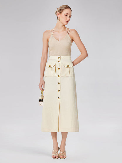 Kapalı Fitilli Triko Y Sırt Askılı Bluz