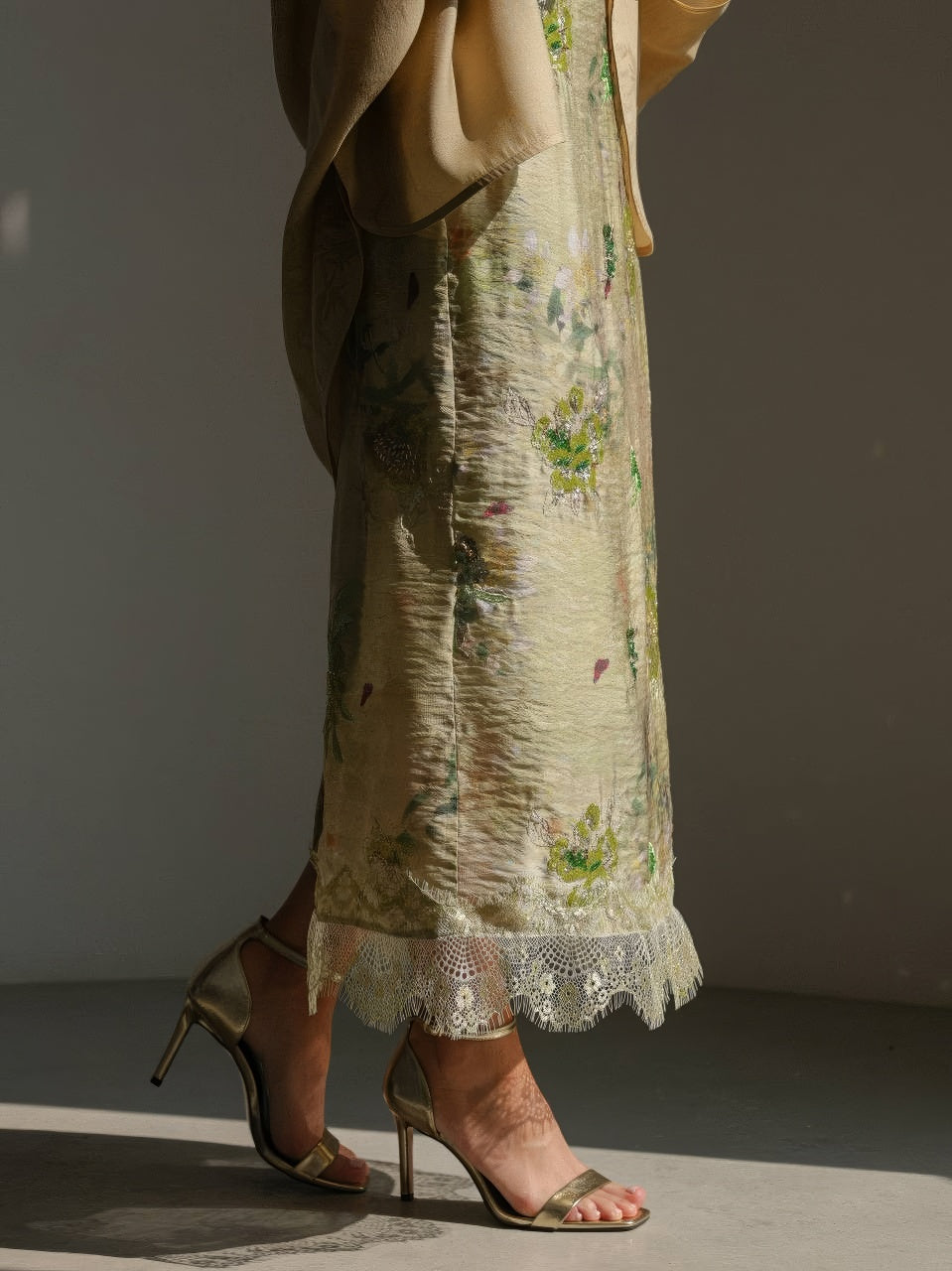 Golden Bamboo Kimono Ceket