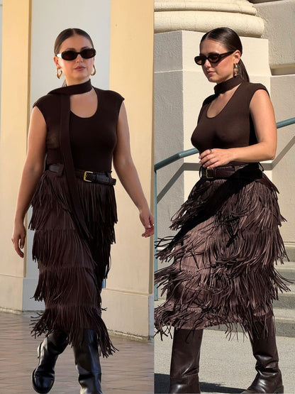 Sanatsal Kurdeleli Triko Bluz