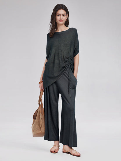 Örgü Bağlamalı Günlük Pantolon