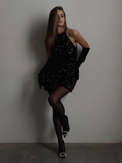 Gece Yarısı Fiyonk Elbise