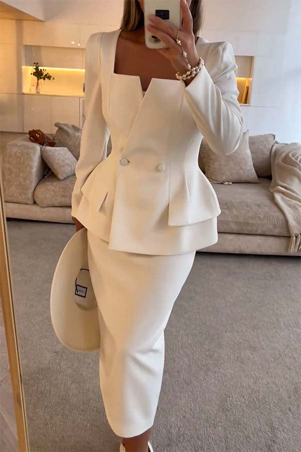 Blazer Ve Kalem Etek Takımı