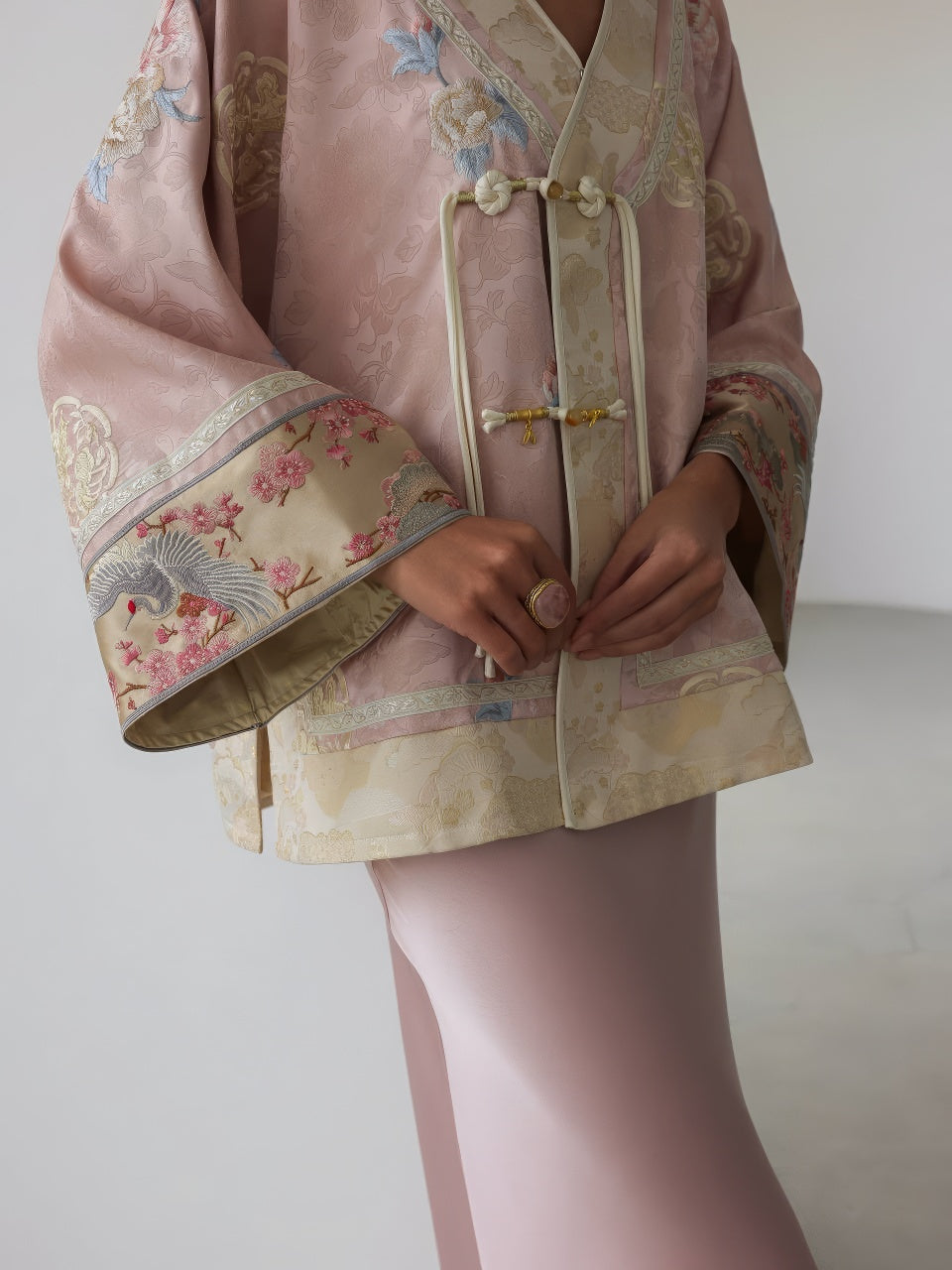 Blossom Crane Kimono