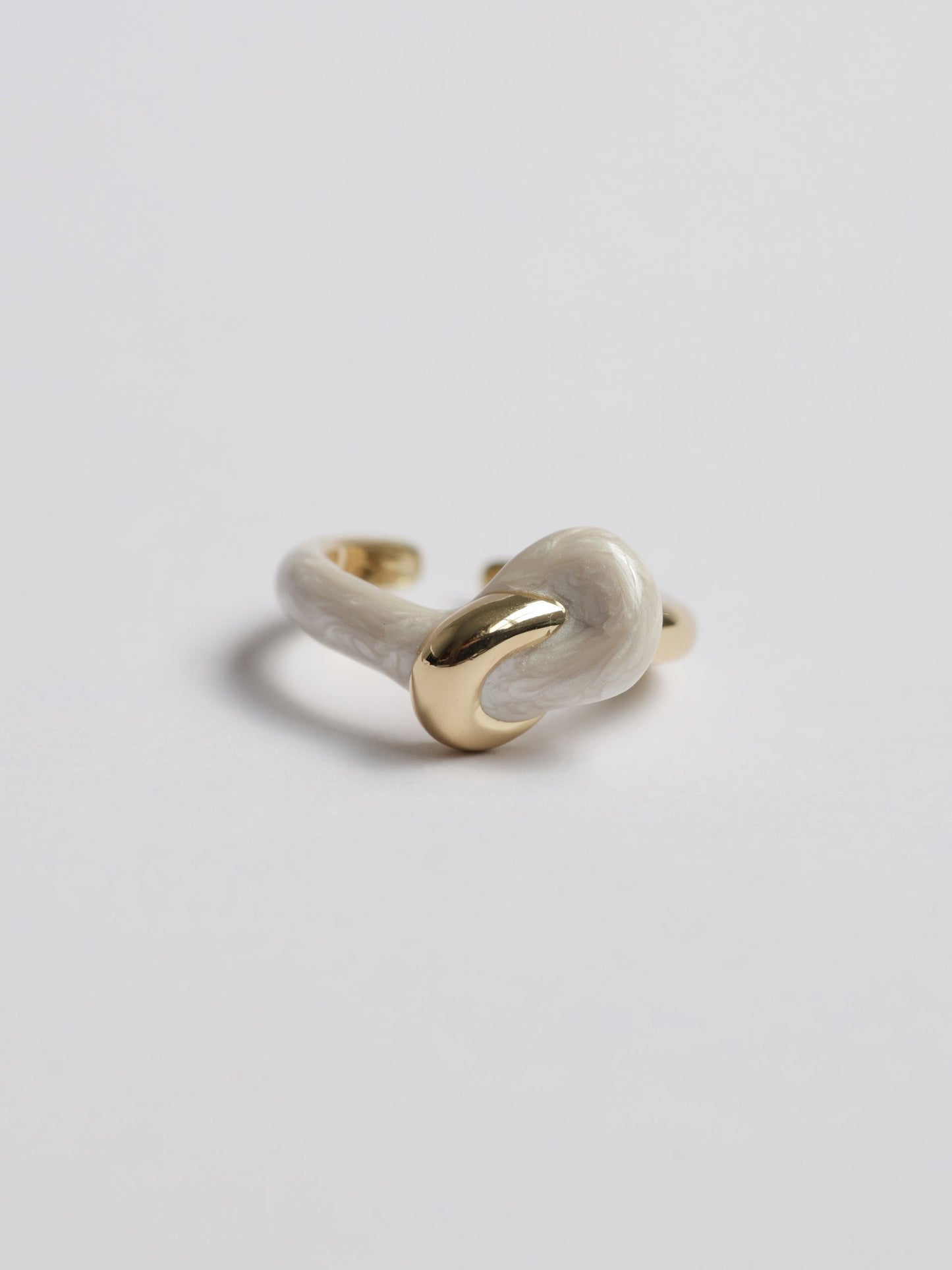 Fildişi Düğüm Detaylı Zarafet Yüzük