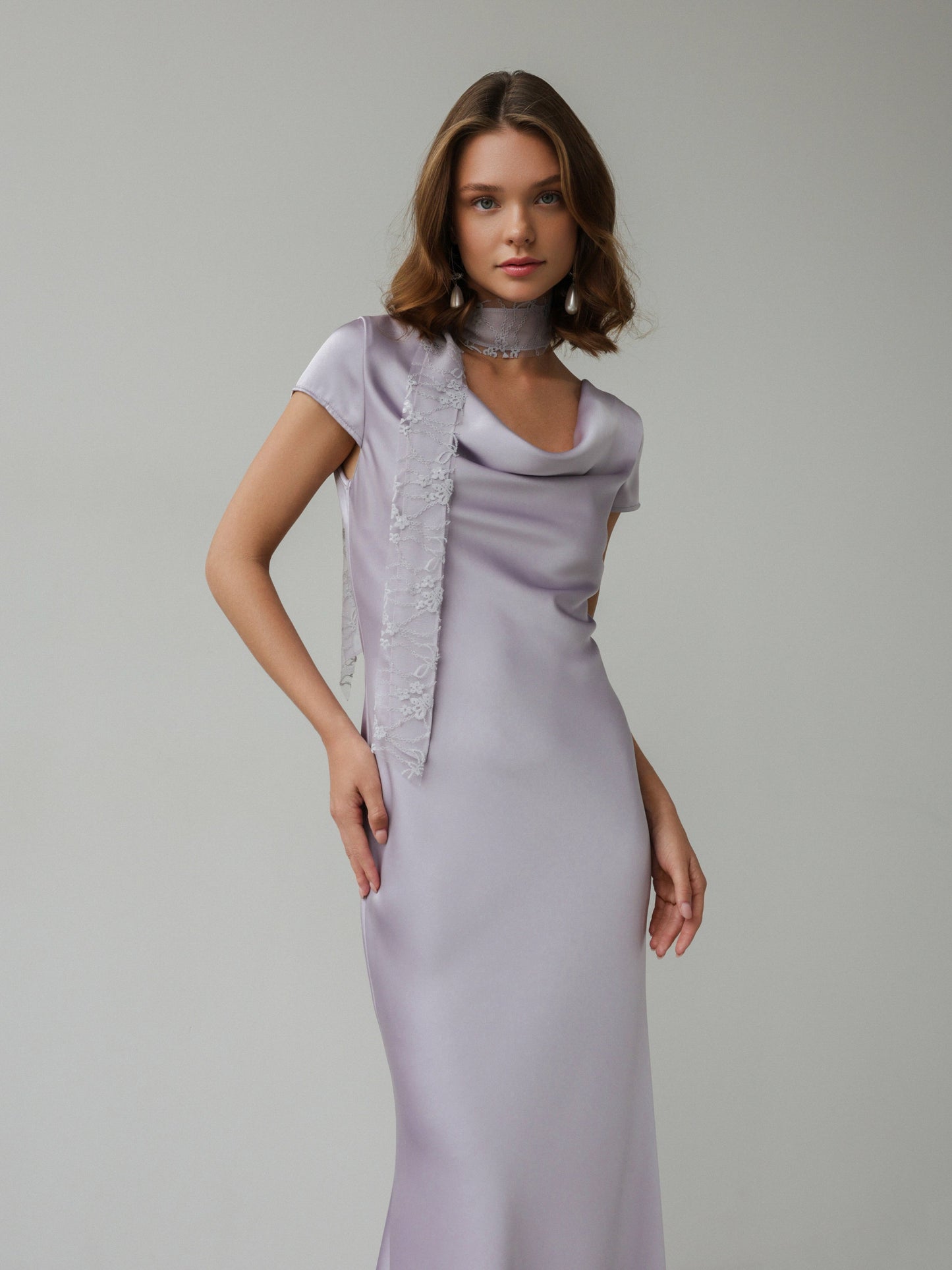 Lavanta Whisper Elbise