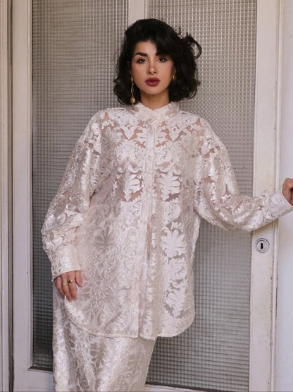 Modern Etnik Yakma Gömlek