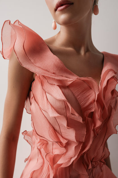 Mercan Çiçeği Elbise