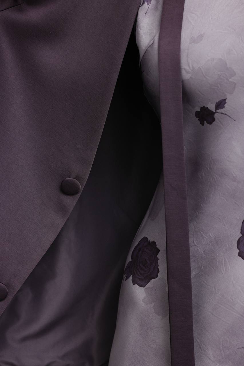 Gece Yarısı Mürdüm Blazer Ceket