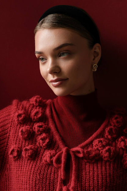 Basic Kırmızı Balıkçı Yaka