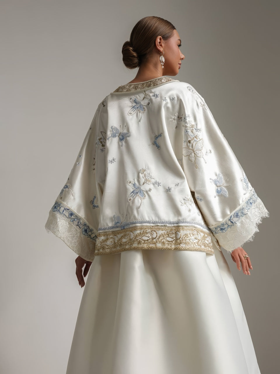 White Lotus Kimono Ceket