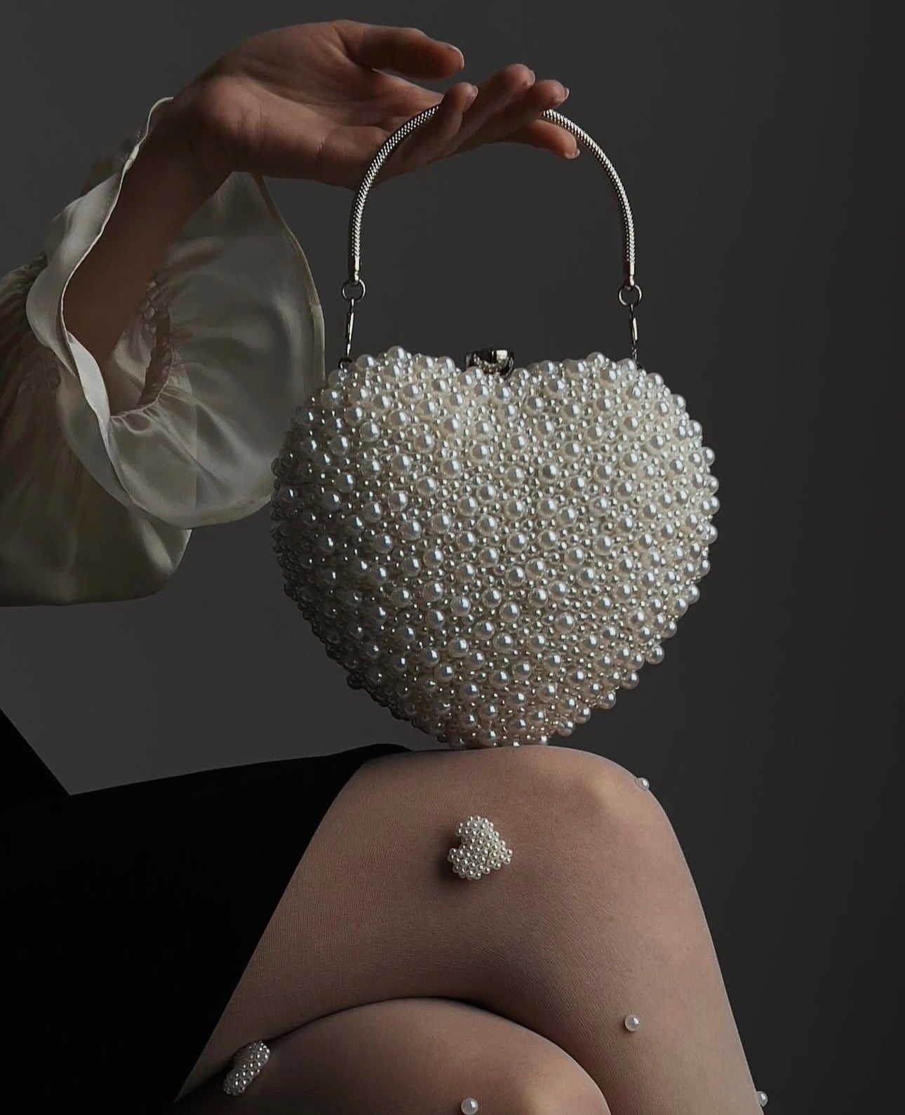 İnci Kalp Külotlu Çorap