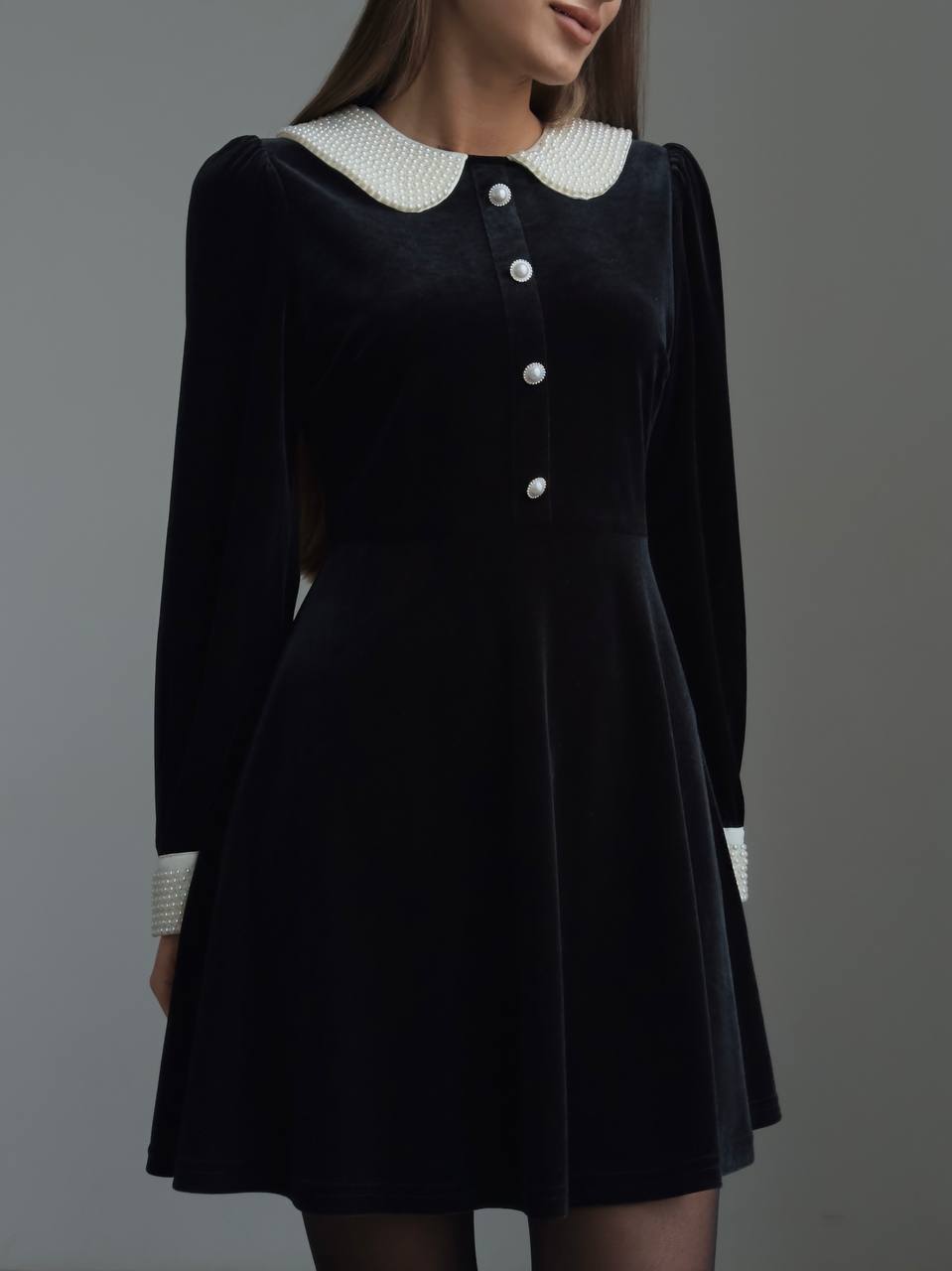 Moonlit Yakalı Elbise