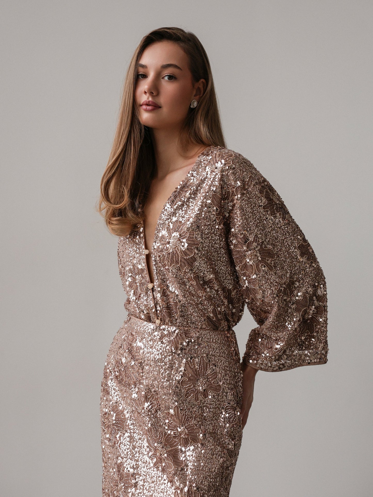 Celestial Payetli Midi Etek