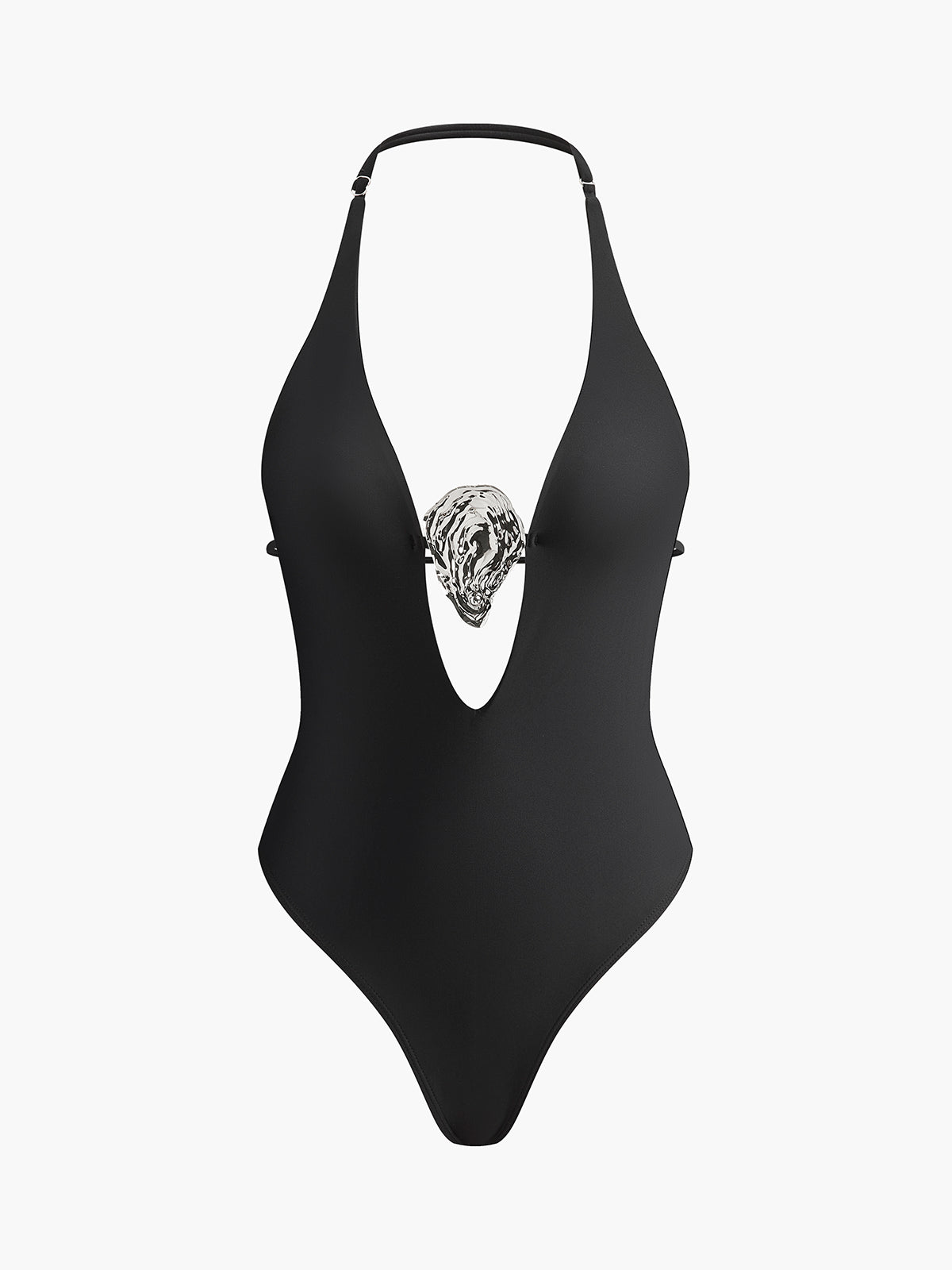 Plunge Halter Tek Parça Mayo
