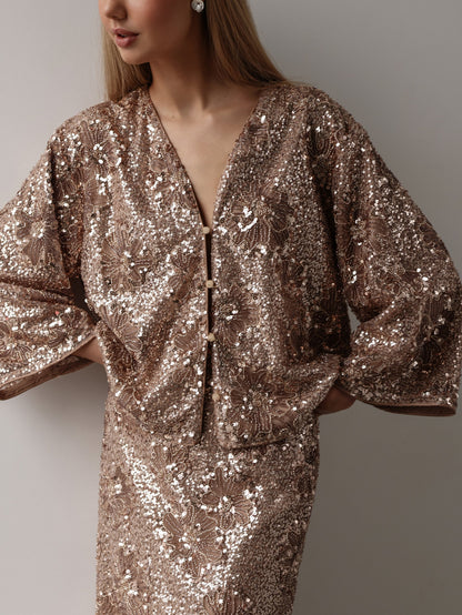 Celestial Payetli Kimono Ceket