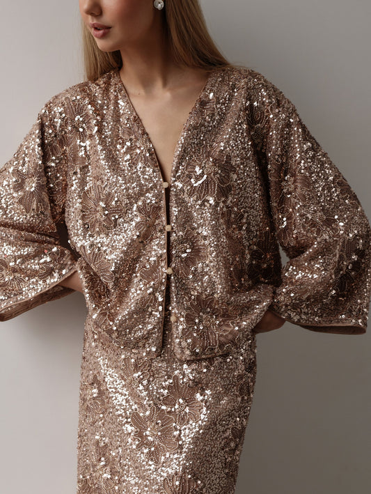 Celestial Payetli Kimono Ceket