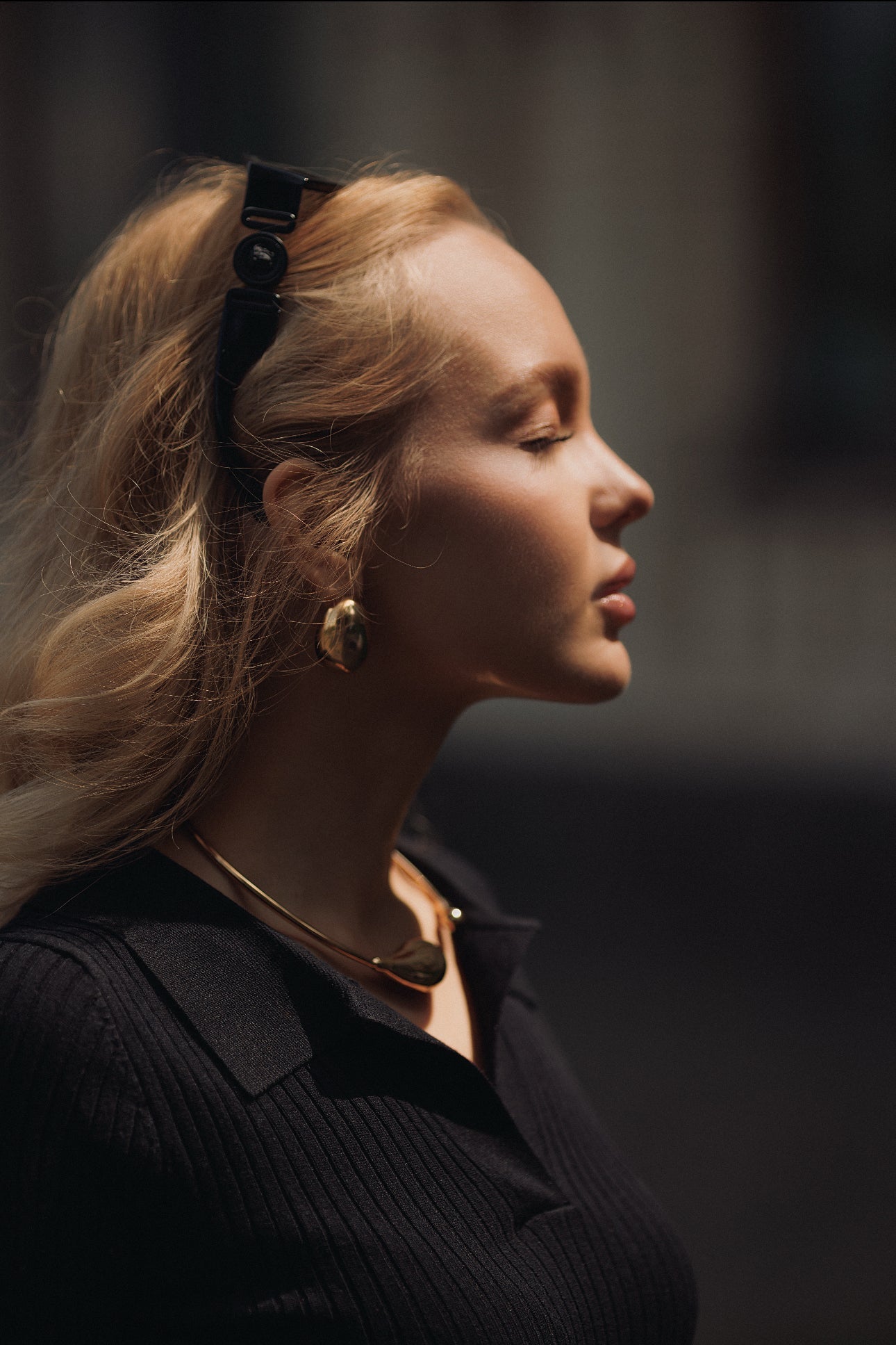 Siyah Sabah Triko Polo Üst