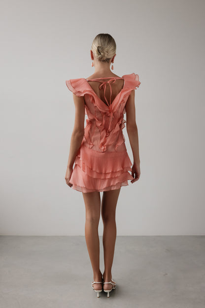 Mercan Çiçeği Elbise