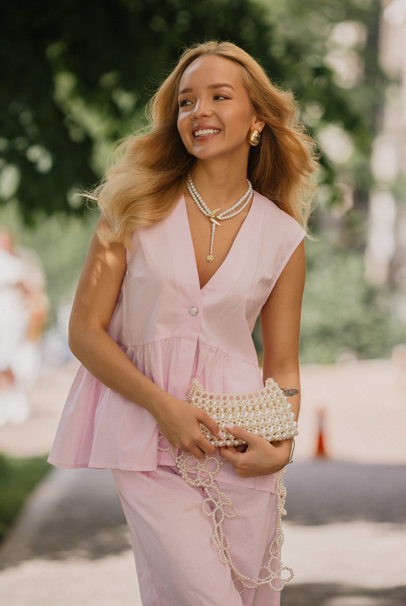 Allık Şeftali Pamuklu Takım