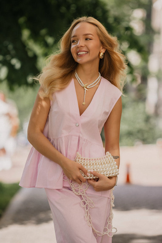 Allık Şeftali Pamuklu Takım