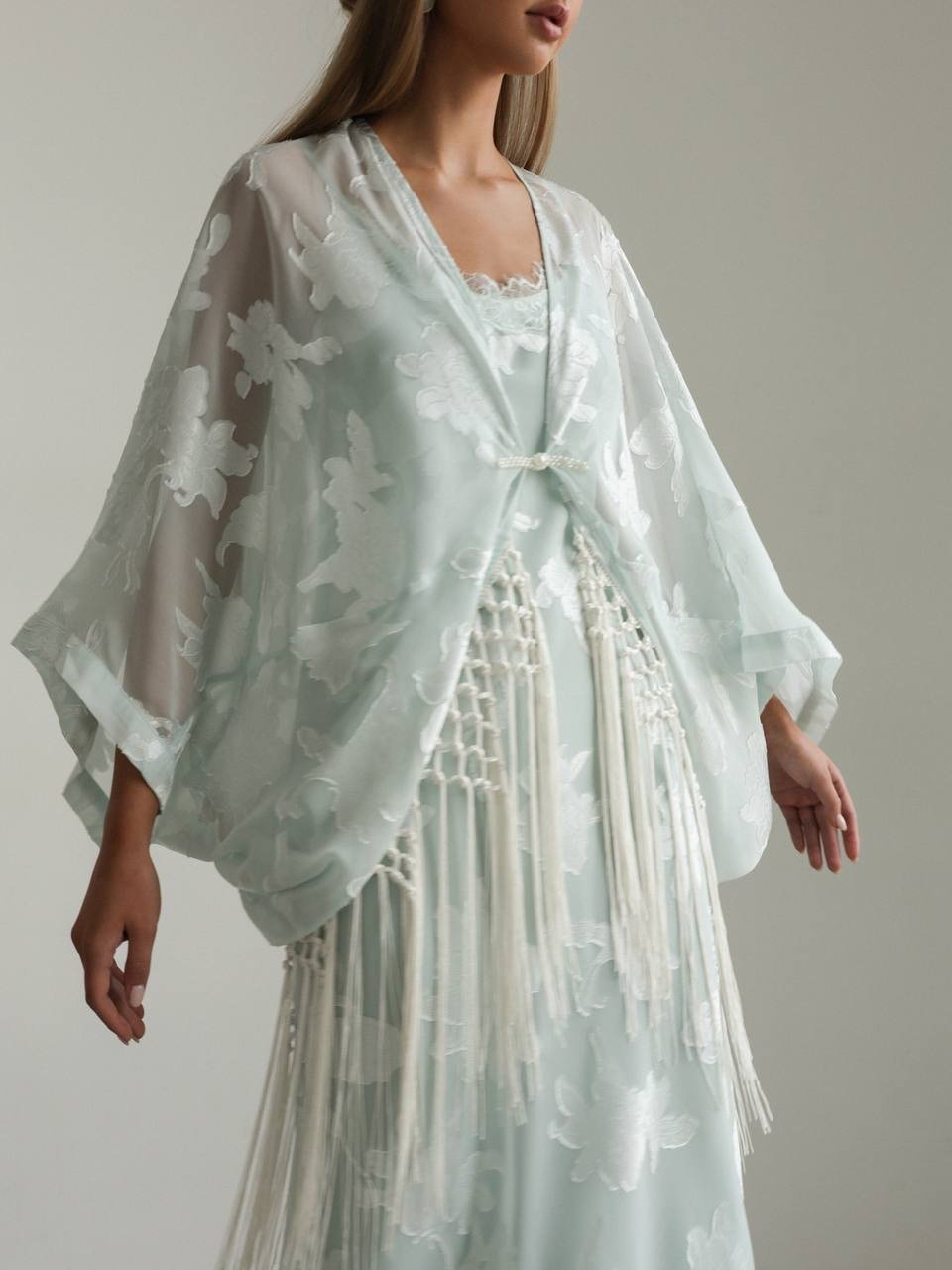 Whispering Mint Kimono