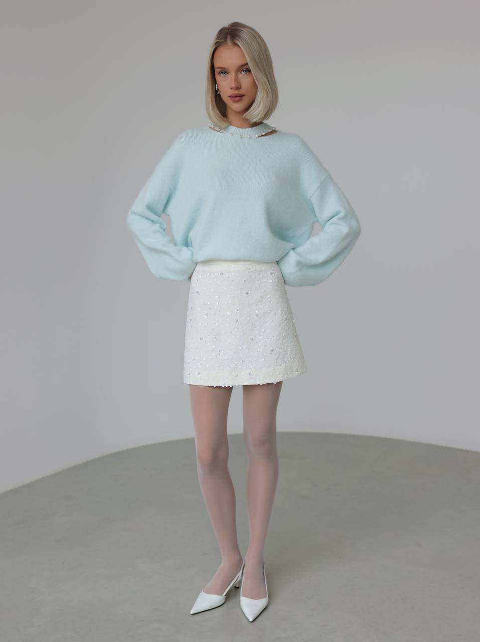 Misty İnci Triko Kazak