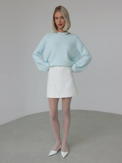 Misty İnci Triko Kazak