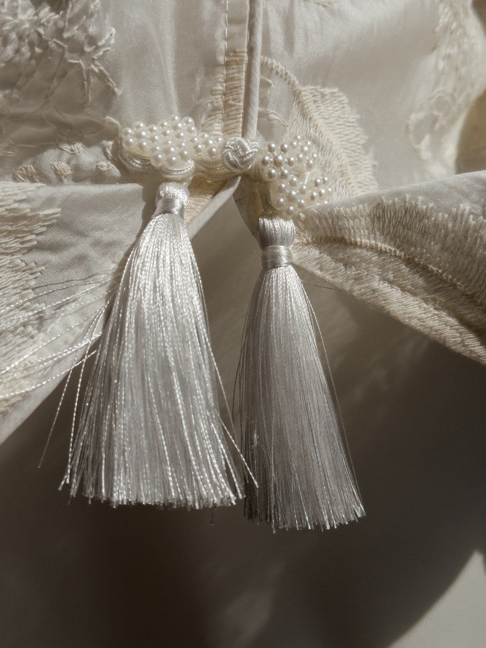 Beyaz Dantel Nakışlı Bluz