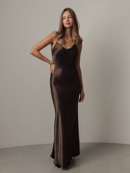 Mocha Eclipse Elbise