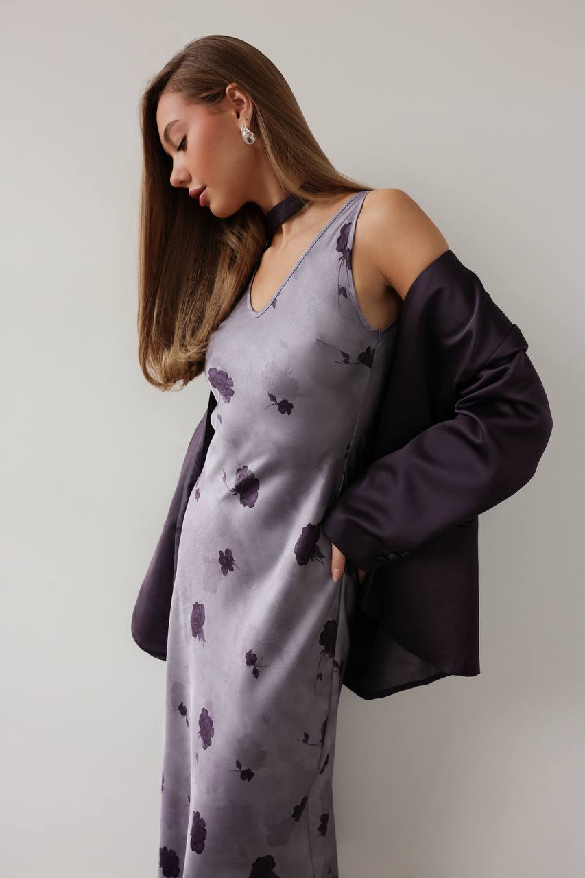 Gece Yarısı Mürdüm Blazer Ceket