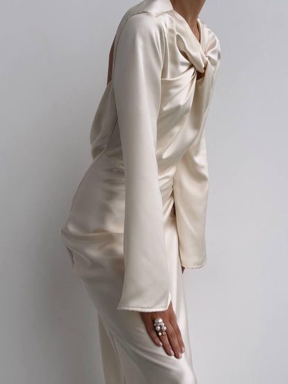 Zarif İpek Maxi Elbise