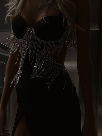 Göz Alıcı Siyah Abiye Elbise