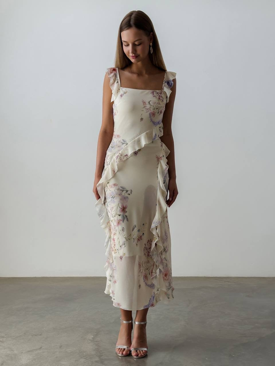 Spring Breeze Midi Elbise